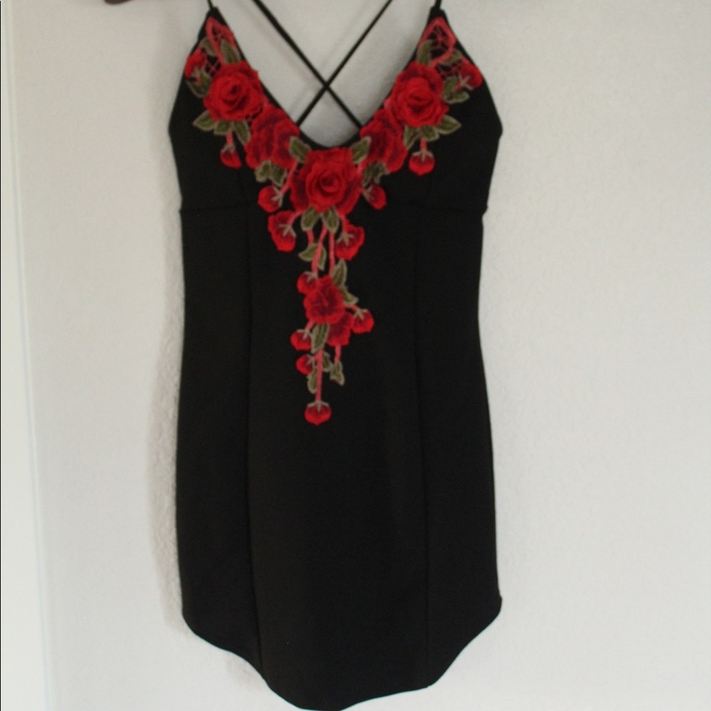 Forever 21 Dress – Floral Embroidery